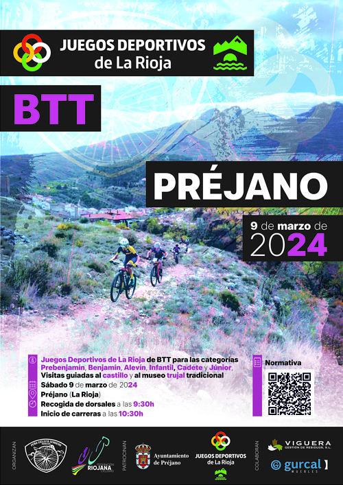 Préjano inaugura el torneo de primavera de los JJDD de La Rioja de BTT 2024 organizado por la Peña Ciclista Sendero el 9 de marzo
